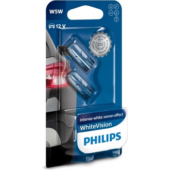 Philips WhiteVision W5W W2,1x9,5d 12V 5W