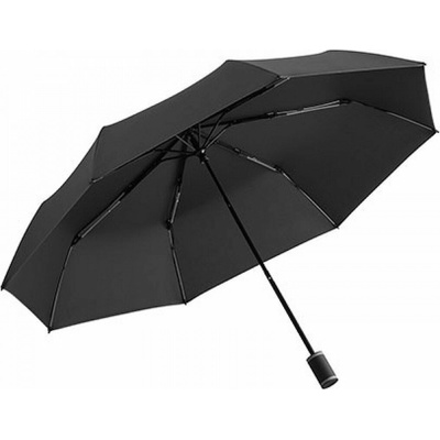 Fare kapesní deštník s barevným žebrováním a švy black Grey