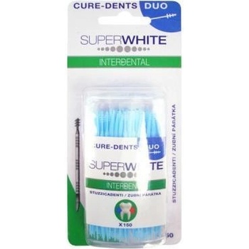 Super White Interdental Cure Dents zubní párátka DUO 150 ks