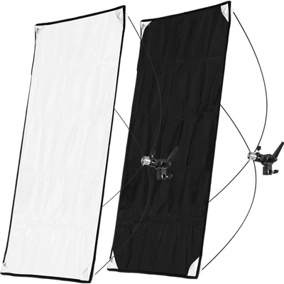 Phototools Odrazový tieniaci panel 90x180cm bielo čierny, rýchlorozkladací