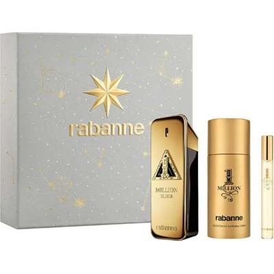 Paco Rabanne Million Gold EDP 100 ml + deospray 150 ml + EDP 10 ml dárková sada pánská