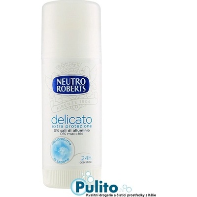 Neutro Roberts Deo Stick Delicato deostickt bez hliníkových solí 40 ml