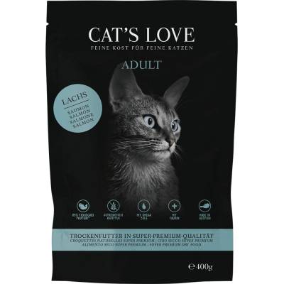 CAT’S LOVE 400г Adult Cat´s Love, суха храна за котки -със сьомга