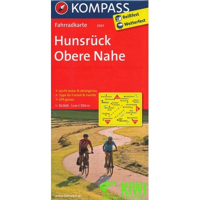 Hunsruck,Obere Nahe 1:70 t. laminovaná