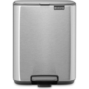 Brabantia Кош за смет Brabantia Bo Pedal 7L, Matt Steel Fingerprint Proof