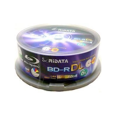 Blu-Ray RiDATA BD-R 50Gb 4X (Printable) - 15бр. в шпиндел