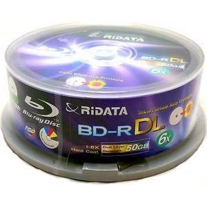 Ritek Blu-Ray RiDATA BD-R 50Gb 4X (Printable) - 15бр. в шпиндел