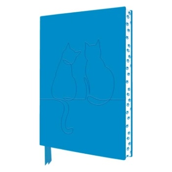 Flame Tree Publishing Two Happy Cats Artisan Art Notebook (Flame Tree Journals)