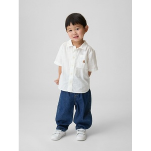 GAP Бебешка ленена риза Gap GAP | Byal | Момчешки | 5 години