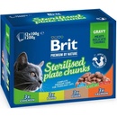 Krmivo pro kočky Brit Premium Cat Pouches Sterile Plate 12 x 100 g
