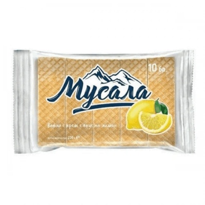Вафли Мусала с вкус на лимон 10бр. 220гр