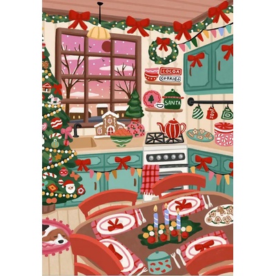 Pieces & Peace - Puzzle Christmas Kitchen - 1 000 piese