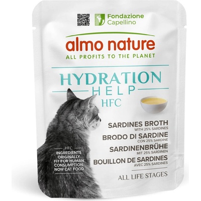 Almo Nature HFC Hydration Help sardinkový vývar se sardinkami 24 x 50 g
