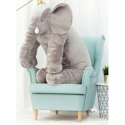 Dear Bear Plyšový slon Elephant 125 cm - sivý