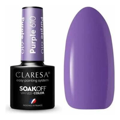 Gél lak CLARESA Purple 610 5 ml