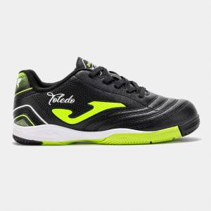 Joma Футболни обувки Joma Kids' Toledo Lace Up Indoor Football Boots - Black/Yellow