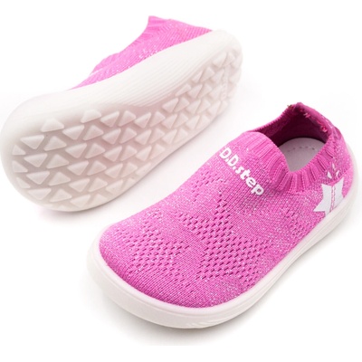 D.D.Step detské barefoot sieťované tenisky 093 dark pink