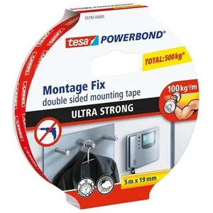 tesa Самозалепваща лента, двустранна, ултра здрава, 19 mm x 5 m, TESA "Powerbond" 55792-00005-01 (55792-00005-01)