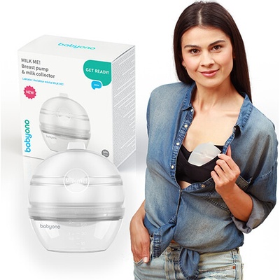 BABYONO Odsávačka a sběrač mateřského mléka Milk Me 2v1