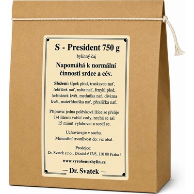 Dr. Svatek S President bylinný čaj 750 g