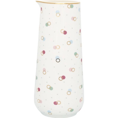 GreenGate Bílý kameninový džbán Kylie 700 ml