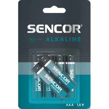 Sencor SBA LR03 4+2BP Алкална батерия AAA, 4+2 бр (SBA LR03 4+2BP AAA A) (SBA LR03 4+2BP AAA A)