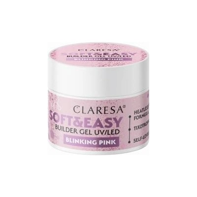 Claresa Soft&Easy building gel blinking pink 45g