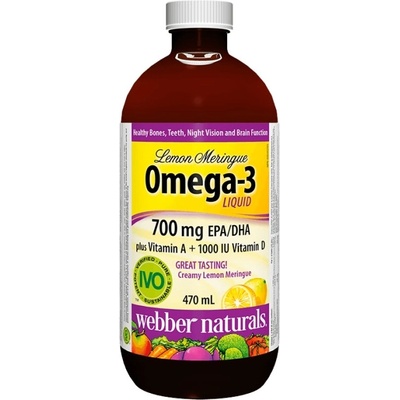Webber Naturals Оmega-3 Liquid | Plus Vitamin A + Vitamin D3 [470 мл]