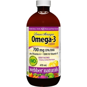 Webber Naturals Оmega-3 Liquid | Plus Vitamin A + Vitamin D3 [470 мл]
