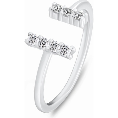 Brilio Silver stříbrný prsten se zirkony RI113W