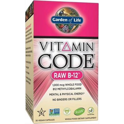 Garden of Life Vitamín B 12 Raw 30 kapsúl