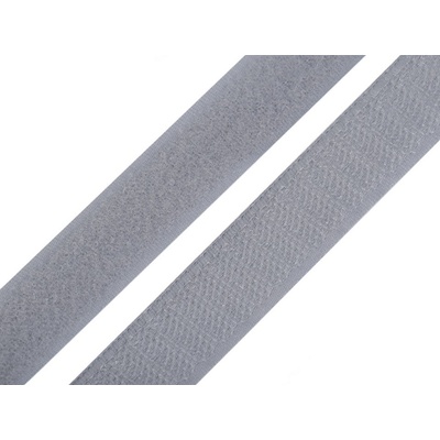 Prima-obchod Suchý zip háček + plyš šíře 20 mm, barva (119) šedá světlá