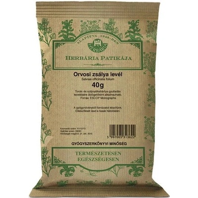 HERBÁR ČAJ ŠALVIA LEKÁRSKA LISTOVÁ 40 G