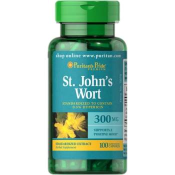 Image 1 of Puritan's Pride St. John's Wort Standardized Extract 300 mg [100 капсули]