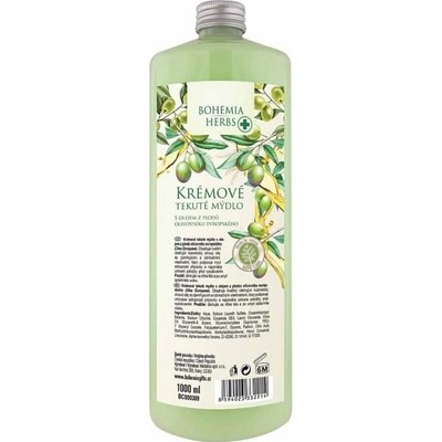 Bohemia Cosmetics Tekuté mýdlo náhradní náplň s olivovým olejem 1000 ml