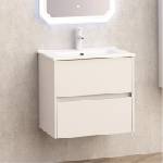 Interceramic Pvc шкаф за баня bg5955 + умивалник icc6066/4661, бял (bg5955+icc6066/wh)