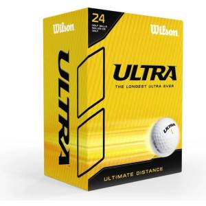 Wilson Ultra 24 Golf Balls Pack - White 24Pk