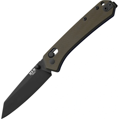 MKM YIPPER – MAGNACUT BLACK COAT.bld - OD GREEN G10 hdl, CROSS BAR LOCK MK YP-GODB