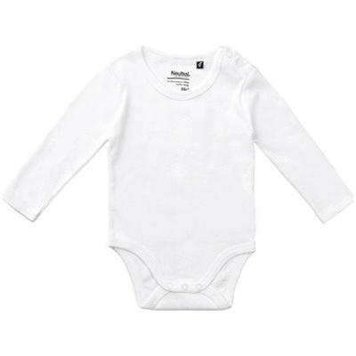Neutral Dojčenské body s dlhým rukávom NE White