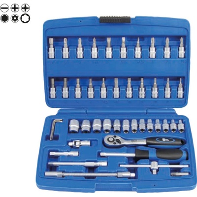 Triumf Gola sada 1/4" vstup, 46 - dielna s vŕtanými torxami (342)