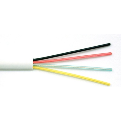 DATACOM LEXI-NET Kabel telefonní čtyřžilový plochý bílý