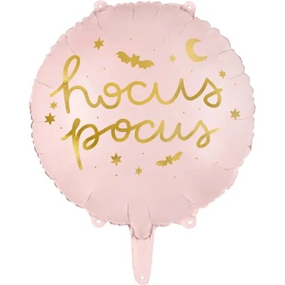 PartyDeco Fóliový balón Hocus Pocus ružový 45 cm