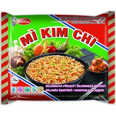 Kimchi Instantná rezancová polievka zeleninová príchuť 75 g
