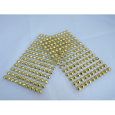 Samolepiace kamienky 6 mm zlaté