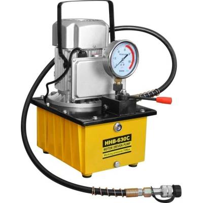 Elektrická hydraulická pumpa s tlakoměrem, jednostupňová, 20 bar - HHB-630C