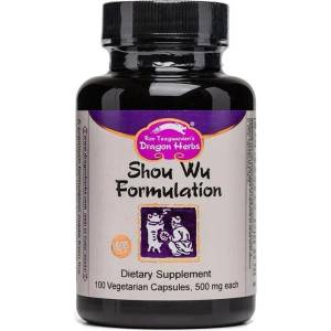 Dragon Herbs Shou Wu Formulation, 100 вегетариански капсули, Dragon Herbs (001337 (133) DH)