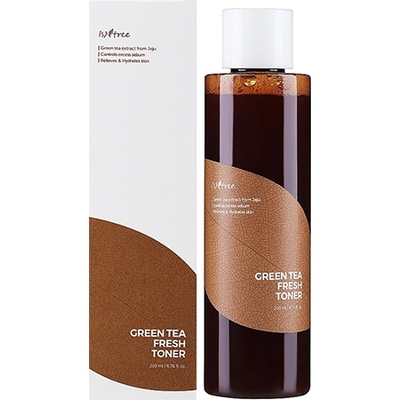 ISNTREE Green Tea Fresh Toner освежаващ тонер с екстракт от зелен чай унисекс 200 мл