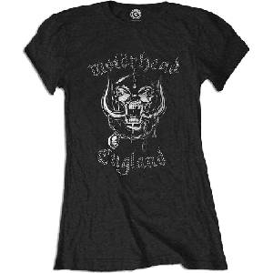 Motörhead England (Embellished) Black L Дамски Риза (MHDMTS01LB03)