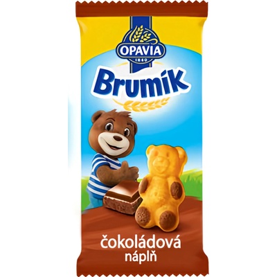 Opavia Brumík Čokoládová náplň jemné pečivo 30 g