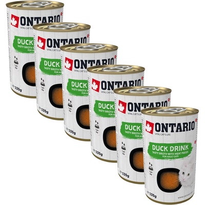 ONTARIO Cat патица напитка 6 x 135 г